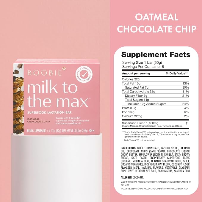 Boobie Bar Superfood Lactation Bar Variety Pack, Lactation Snacks - Image 3
