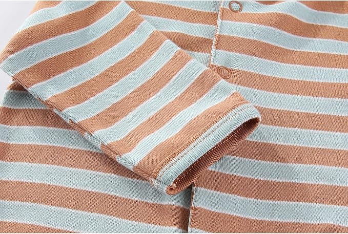 Fashion Baby Boy Girl Clothing Set Cotton Soft 3-Piece Long Sleeve Button - Image 3