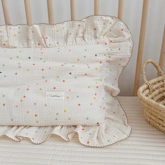 AOJIM Kids Toddler Pillowcase 1 Piece Super Soft Muslin Cotton Bedding - Image 4