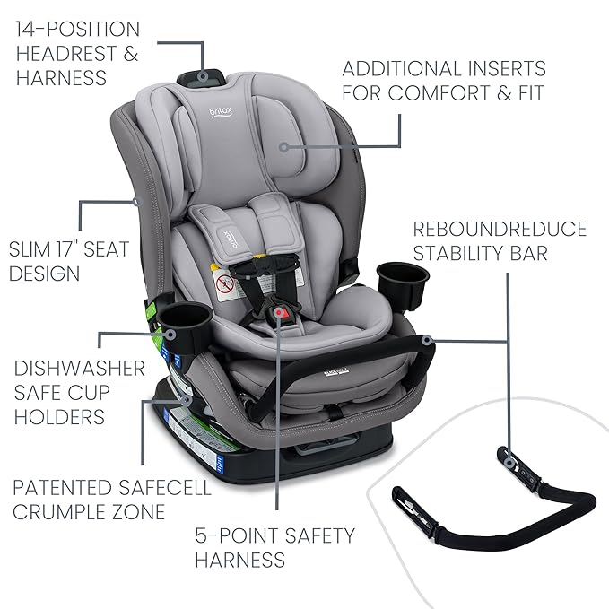 Britax Poplar S Convertible Car Seat, 2-in-1 Car Seat - Image 3