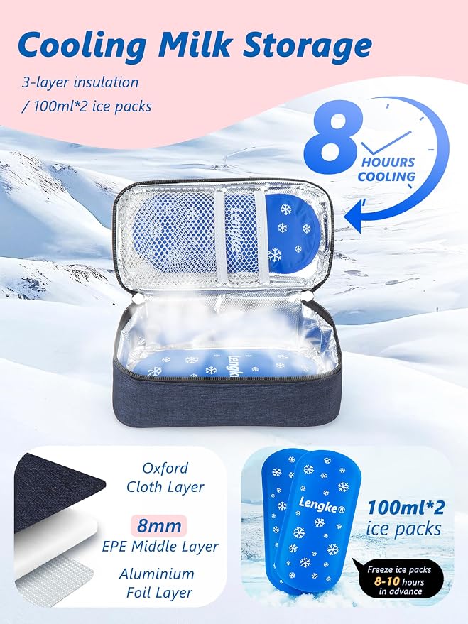 DawnBox Breast Milk Cooler Travel Bag - Image 5