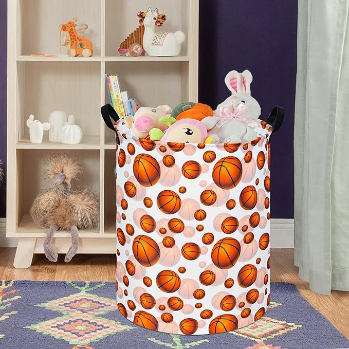 Round Laundry Hamper Storage Basket Laundry Organizer Hamper Storage Bins - Image 4