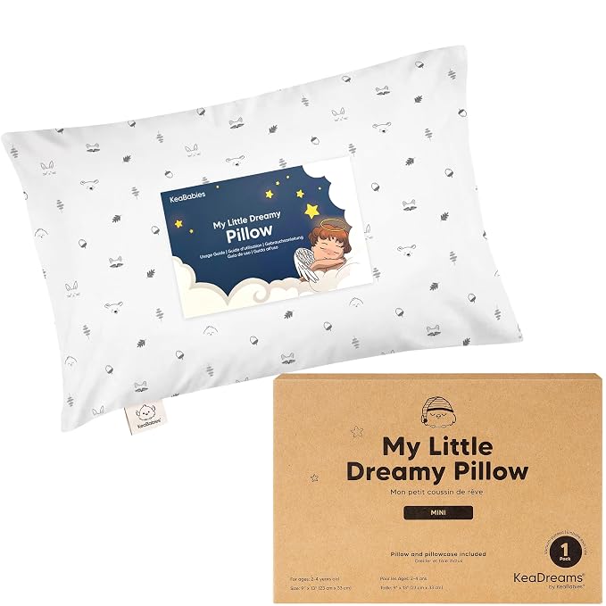 Mini Toddler Pillow with Pillowcase by KeaBabies