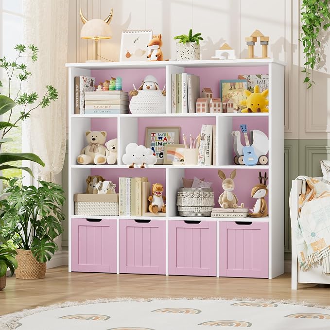 FINETONES Toy Storage Organizer, Kids Bookshelf by finetones