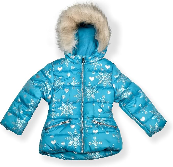 Arctic Quest Little Girls Bib Snow Pants and Ski Jacket Water-Resistant Snowsuit - Image 2