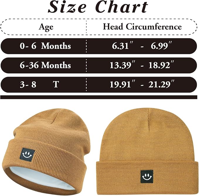 MaxNova 2 Pack Baby Beanie Fleece Lined Knit Toddler Hat - Image 7