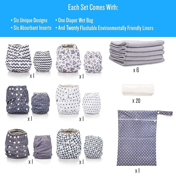 Simple Being Reusable Cloth Diapers, Double Gusset, One Size Adjustable - Image 5