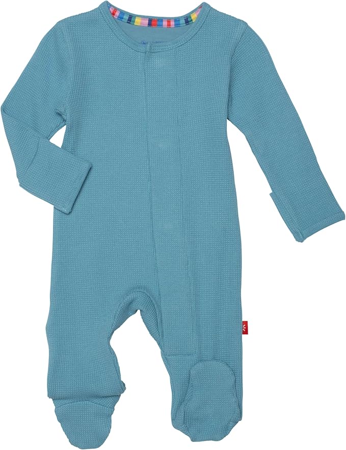 Magnetic Me Boys Modal Magnetic Baby Footie Pajamas | Silky Soft Modal Fabric | by magneticme