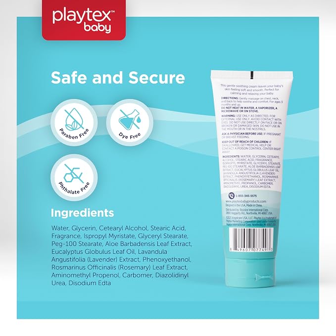 Playtex Baby Vapor Cream, 3 oz., Gentle Baby Soothing Cream, Dermatologist - Image 5