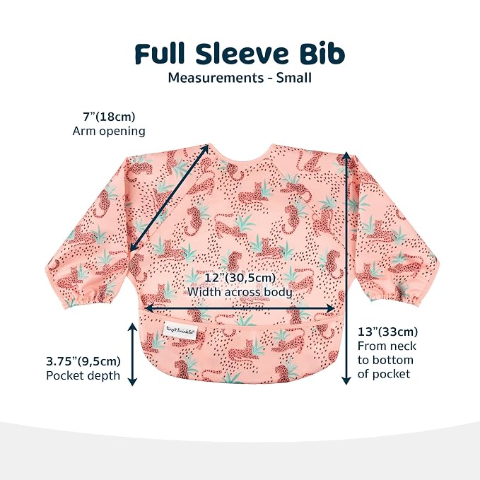 Tiny Twinkle Long Sleeve Bib for Babies & Toddlers – Waterproof Smock Bib for - Image 6