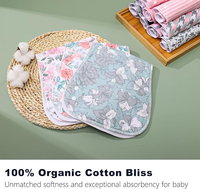 2-in-1 Burp Cloths and Baby Bibs - Image 5