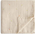 mushie Muslin Baby Swaddle Blanket | 100% Organic Cotton by mushie