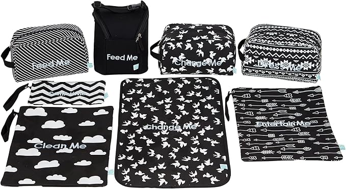 Easy Baby - Diaper, and Supplies - Organizer Pouches and Changing Pad - Change by EasyBaby