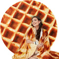 Waffle Blanket Adult/Kids/Baby, Tortilla Throw Blanket 80 Inch, Realistic by FunCozyandHandyBlanketsforAllAgesandToolsYou%E2%80%99llLove