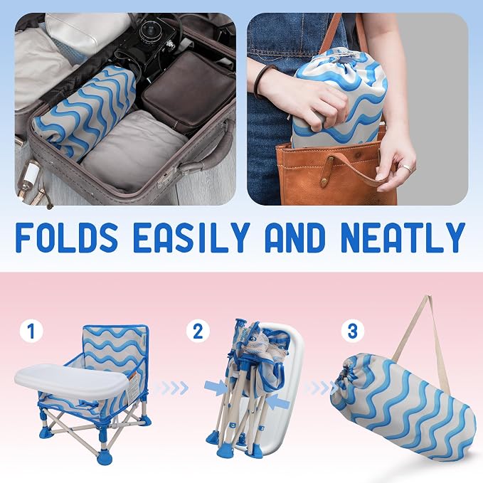 Tiny Marvels Portable 3-in-1 Baby Chair, Cozy Booster Seat, Baby Seat - Image 4