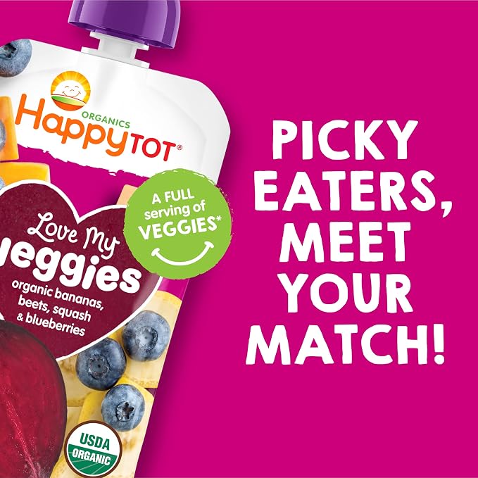 Happy Tot Organics Stage 4 Baby Food Pouches, Gluten Free, Vegan Snack - Image 5
