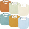 AMAWMW Muslin Baby Bibs for Unisex Boys Girls 6Pack Baby Bandana Drool Bibs by AMAWMW