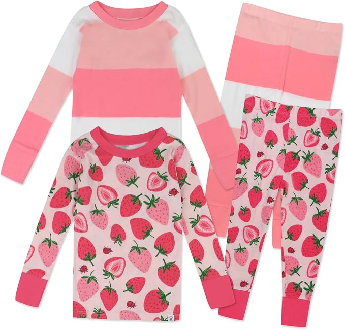 HonestBaby 4 Piece Pajamas Sleepwear Pjs 100% Organic Cotton by HonestBaby