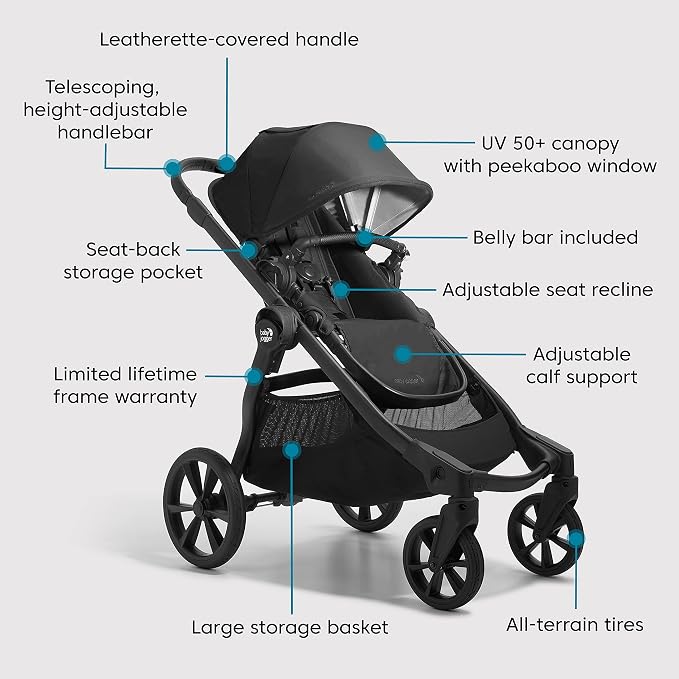 Baby Jogger City Select 2 Single-to-Double Modular Stroller Eco Collection - Image 6
