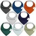 8-Pack Organic Baby Bandana Bibs by KeaBabies
