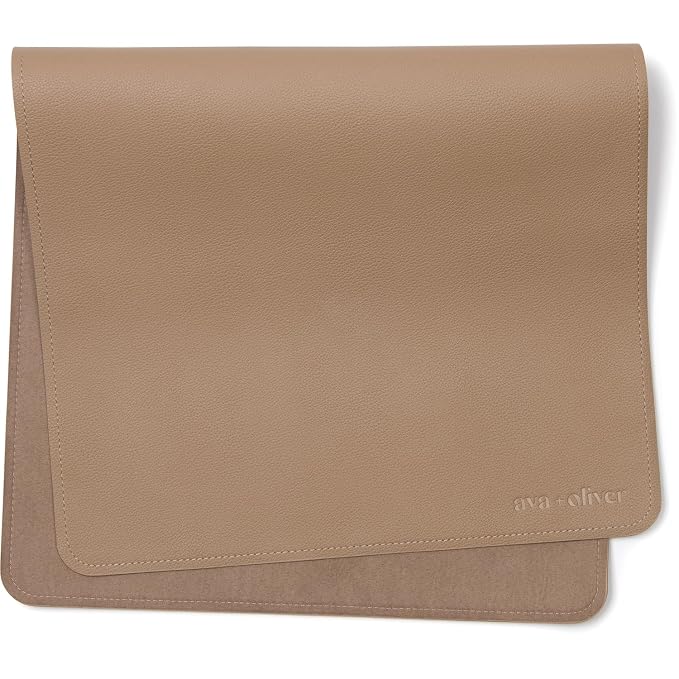 Ava + Oliver Vegan Leather Baby Changing Mat by avaoliver