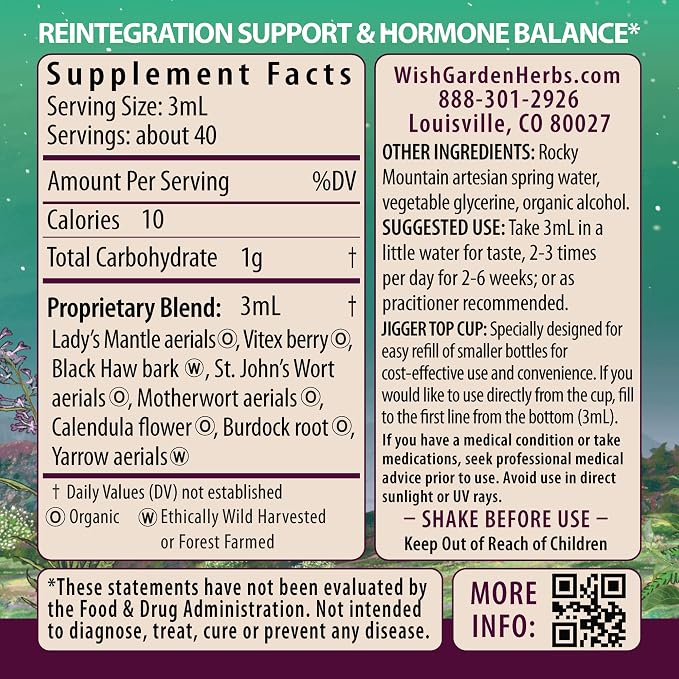 WishGarden Herbs ReBalance After Birth Hormonal - Image 2