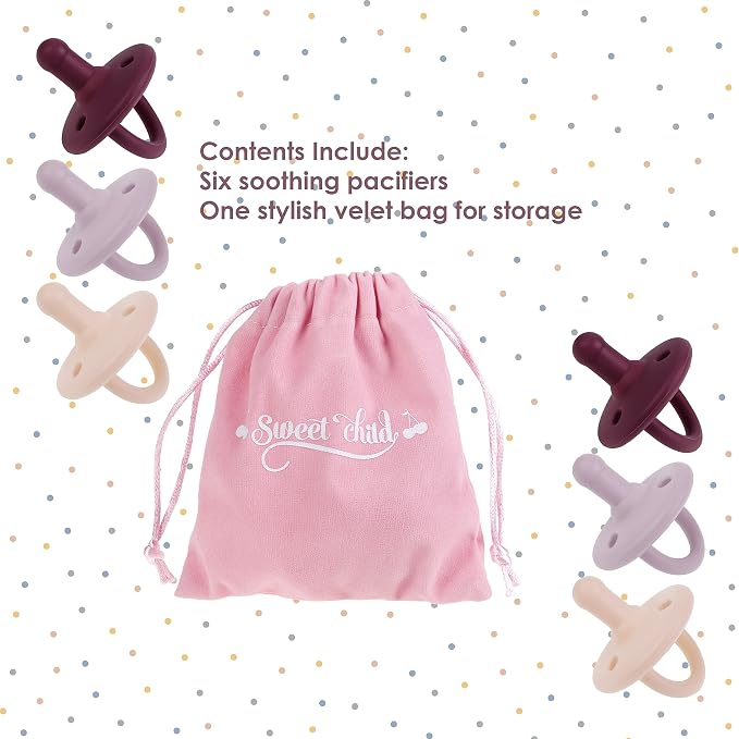 Sweet Child Pacifiers 0-18 Months, Best Newborn Pacifiers - Image 2