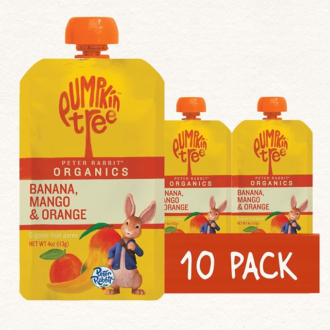Pumpkin Tree Peter Rabbit Organics Mango, Banana and Orange Snacks, 4 Oz - Image 10