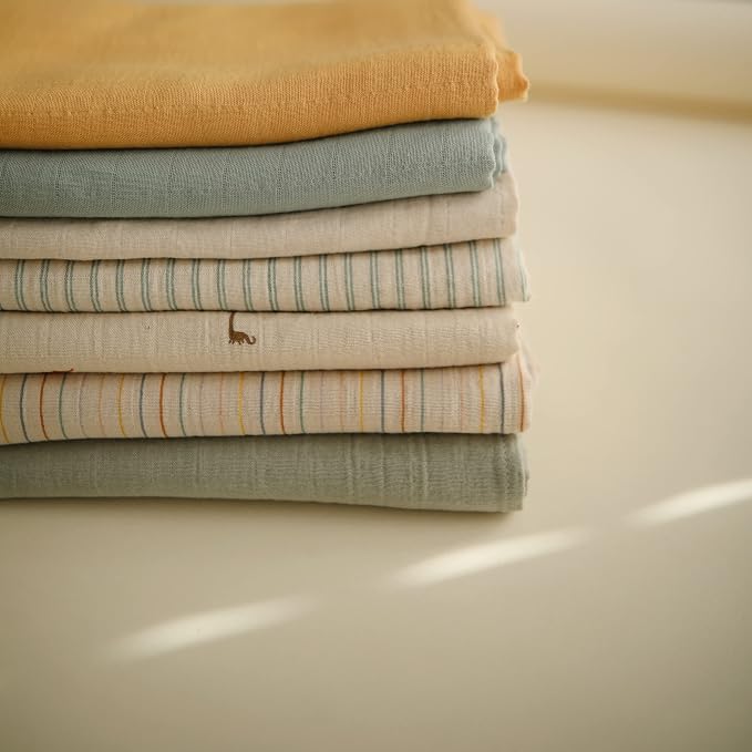 mushie Muslin Baby Swaddle Blanket | 100% Organic Cotton - Image 3