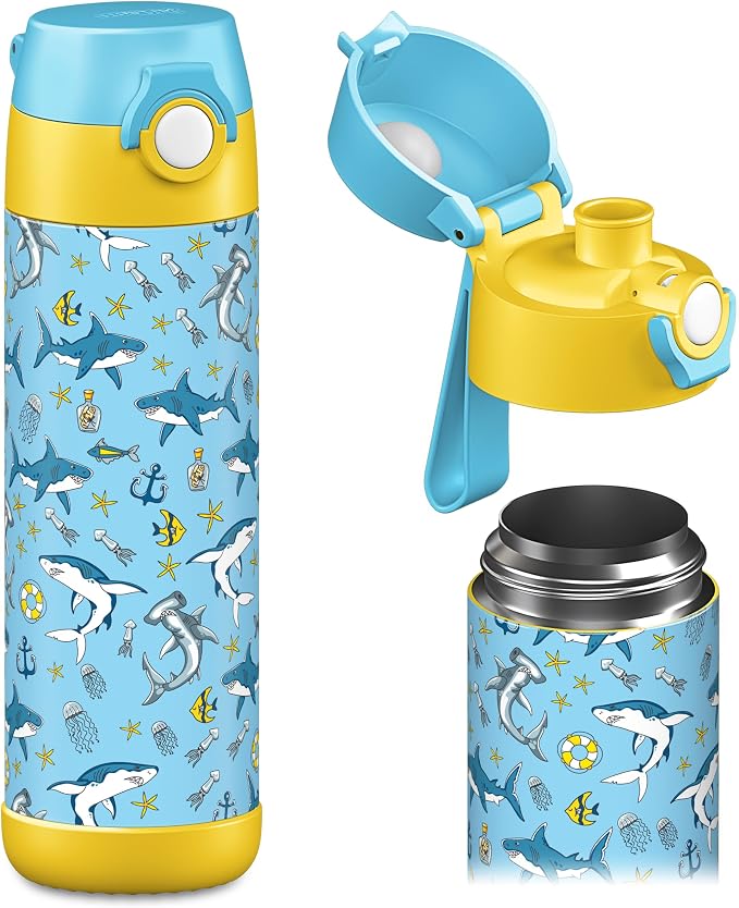Jarlson® Mali Children's Water Bottle, Thermal Stainless Steel Water Bottle by JARLSON