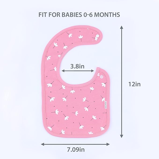 DOKMA Set 8 Organic Cotton Baby Drool Bibs - Image 4