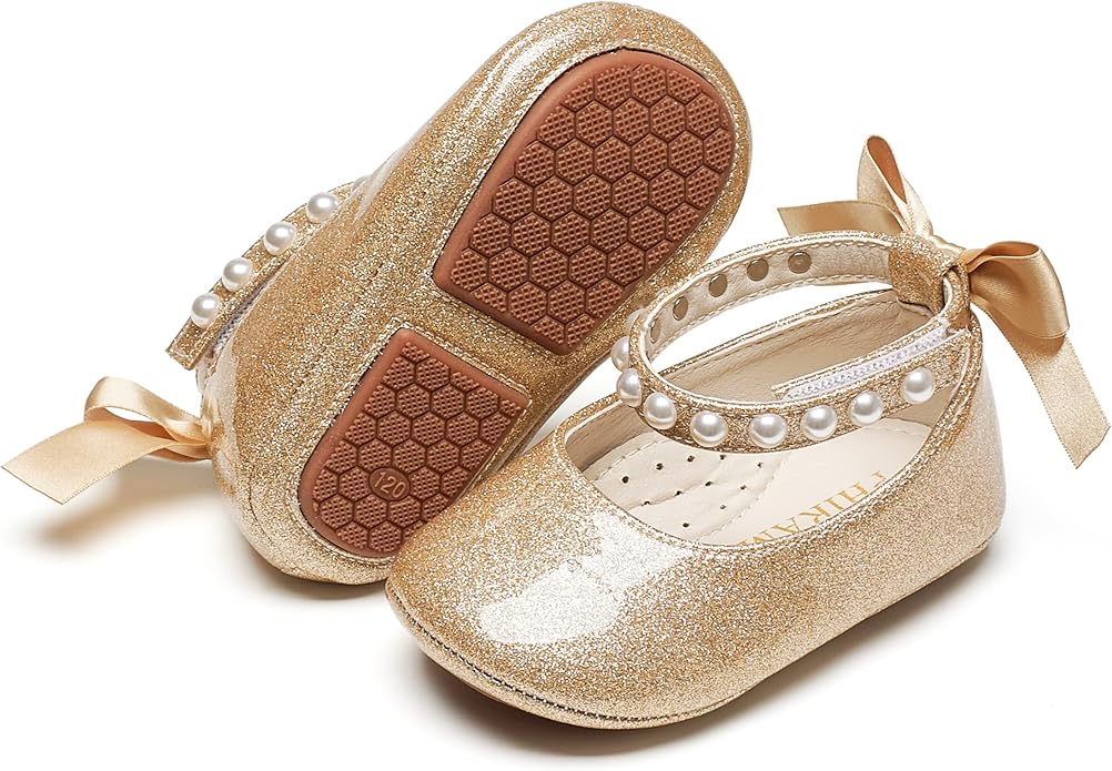 Baby Girls Mary Jane Flats by PHIRAMIN