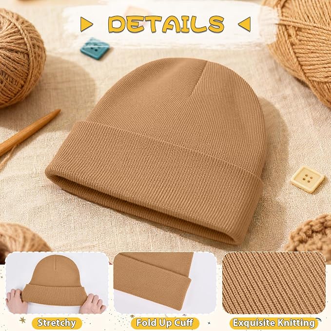 ZOORON Toddler Beanie Baby Kids Beanies Warm Winter Hat Knit Skull Cap - Image 5