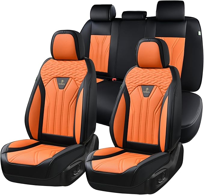 FLORICH Leather Seat Covers, Car Seat Covers Full Set, Car Seat Protectors 5 by FLORICH