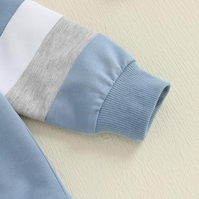 Kuriozud Toddler Baby Boy Fall Winter Clothes Long Sleeve Crewneck Pullover - Image 5