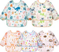 Lictin Long Sleeve Bibs 5 Pack by Lictin