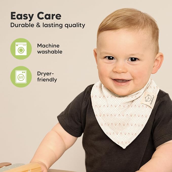 10-Pack Organic Baby Bandana Bibs - Image 7