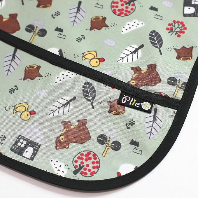 Short Sleeve Waterproof Bib for Toddlers – Feeding Apron for Mealtime, - Image 2