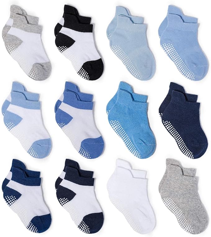 Zaples Baby Non Slip Grip Ankle Socks by ZAPLES