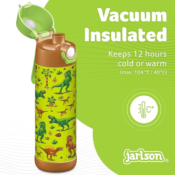 Jarlson® Mali Children's Water Bottle, Thermal Stainless Steel Water Bottle - Image 2