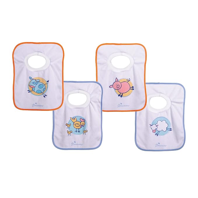 Dreambaby Terry Cloth Cotton Pullover Baby Bibs by Dreambaby
