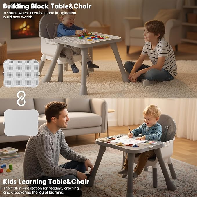 6 in 1 Baby High Chair, Convertible Highchair - Image 3