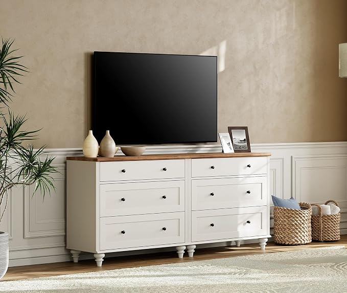 WAMPAT White Dresser for Bedroom - Image 3