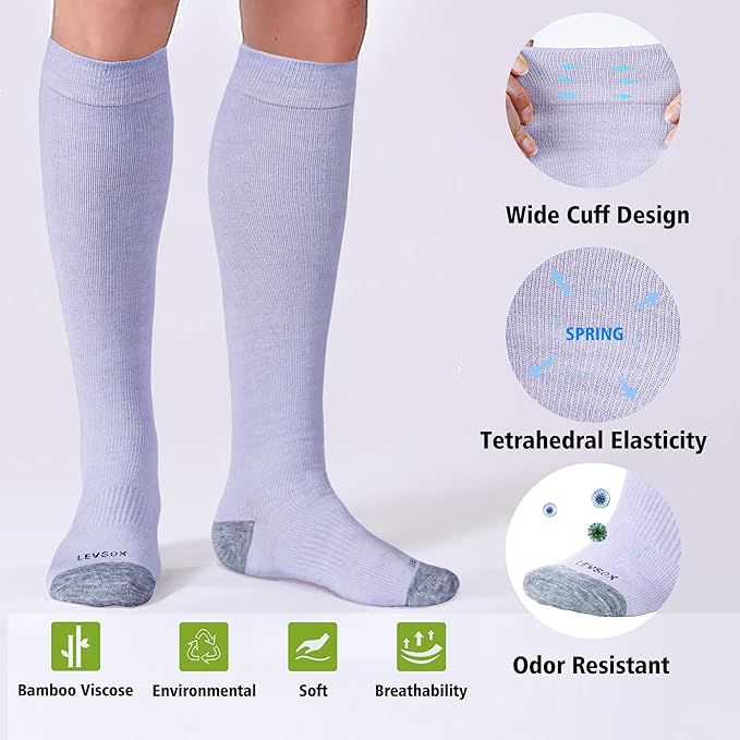 LEVSOX Viscose Made from Bamboo Compression Socks - Image 3