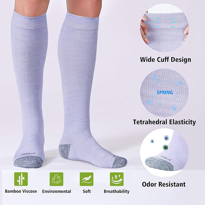 LEVSOX Viscose Made from Bamboo Compression Socks - Image 3