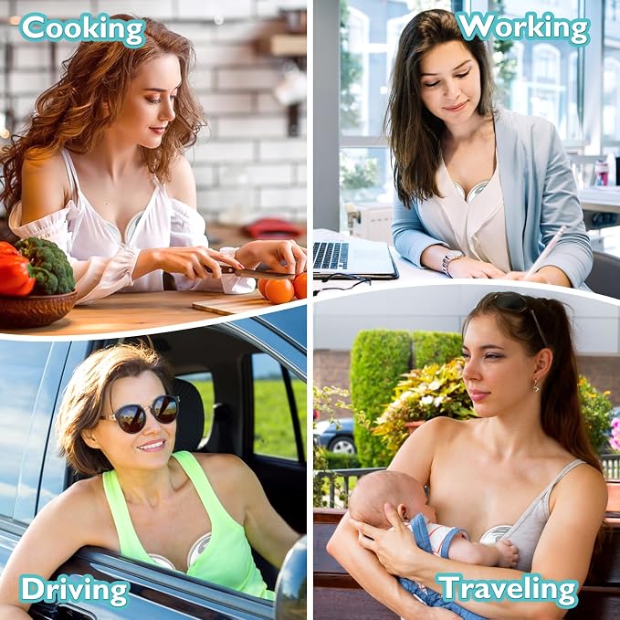 Hands Free Breast Pump, Momspeace Breast Pumps - Image 8