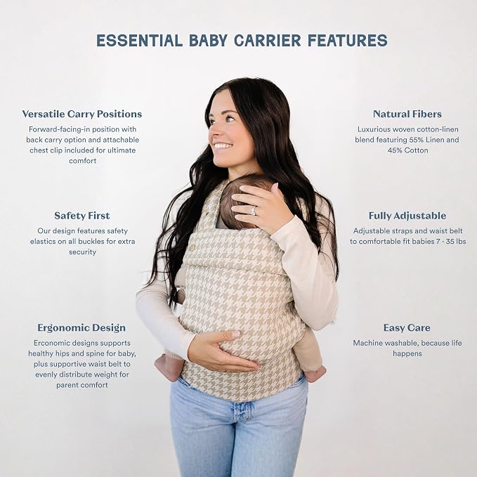 Ava & Oliver Essential Baby Carrier – Ergonomic, Hip-Healthy Soft Structured - Image 2