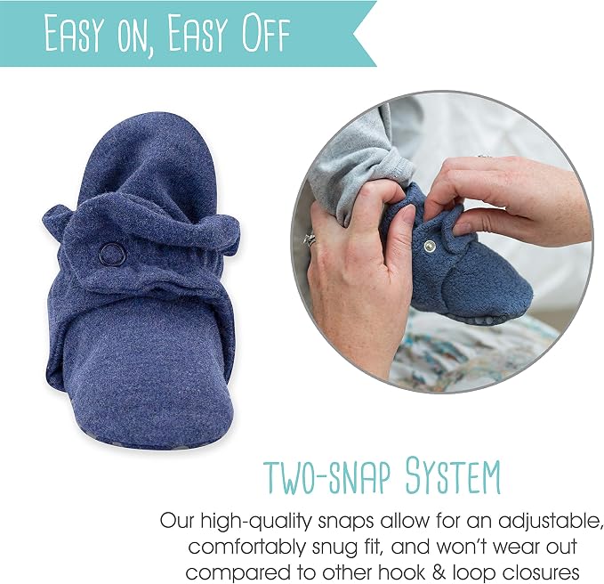 Zutano Organic Baby Booties Newborn Infant, Lost Baby Socks Solution, 18-24 - Image 8