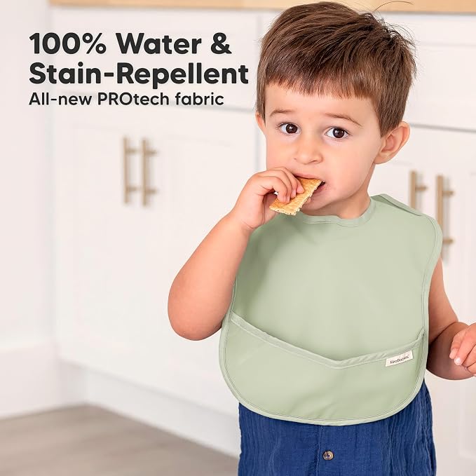 3-Pack Waterproof Baby Bibs for Eating - Image 2