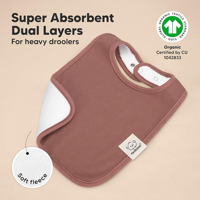 KeaBabies 8-Pack Organic Baby Bibs - Image 4